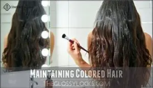 maintaining colored hair