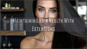 maintaining hair health with extensions