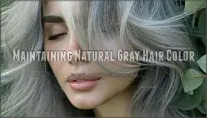 maintaining natural gray hair color