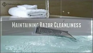 maintaining razor cleanliness