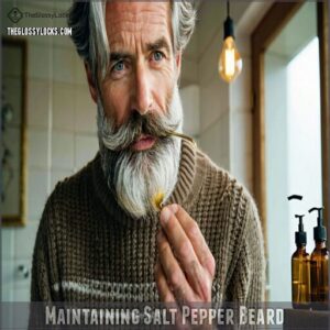 maintaining salt pepper beard