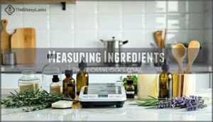 measuring ingredients