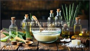mixing liquids and oils