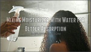 mixing moisturizer with water for better absorption