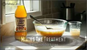 mixing the treatment