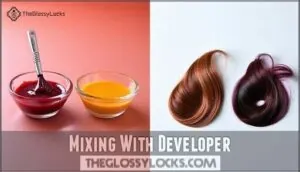 mixing with developer mixing with developer