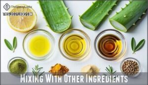mixing with other ingredients
