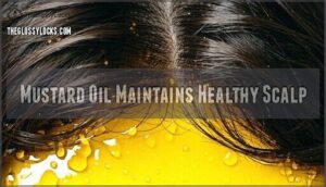 mustard oil maintains healthy scalp