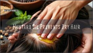 mustard oil prevents dry hair