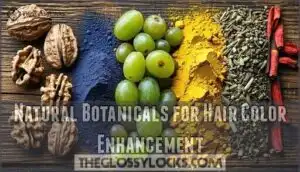 natural botanicals for hair color enhancement