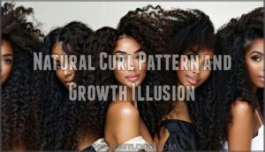 natural curl pattern and growth illusion