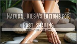 natural oils vs lotions for post-shaving