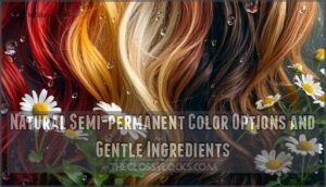 natural semi-permanent color options and gentle ingredients