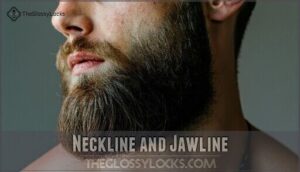 neckline and jawline