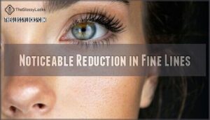 noticeable reduction in fine lines
