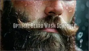 optimal beard wash schedule