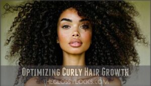 optimizing curly hair growth