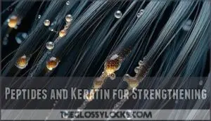 peptides and keratin for strengthening