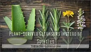 plant-derived cleansers instead of sulfates