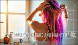 post-application care and maintenance