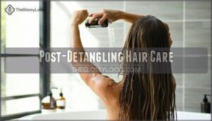 post-detangling hair care