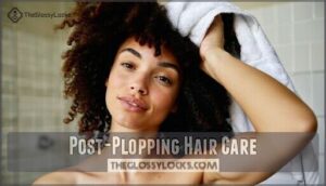 post-plopping hair care