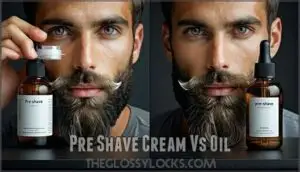 pre shave cream vs oil