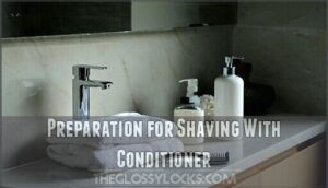 preparation for shaving with conditioner