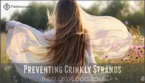 preventing crinkly strands