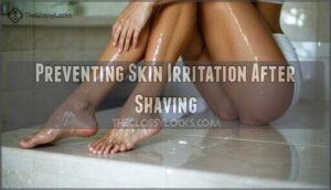 preventing skin irritation after shaving