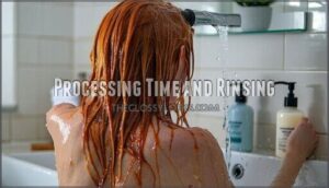 processing time and rinsing