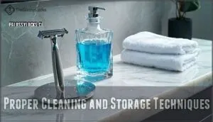 proper cleaning and storage techniques