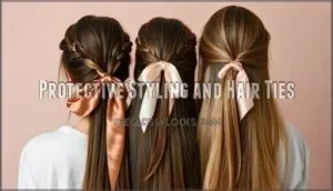 protective styling and hair ties