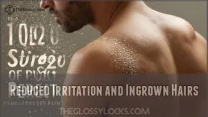 reduced irritation and ingrown hairs