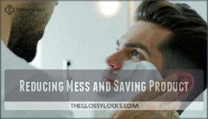 reducing mess and saving product