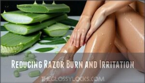 reducing razor burn and irritation