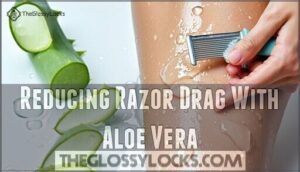 reducing razor drag with aloe vera