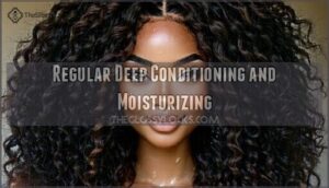 regular deep conditioning and moisturizing