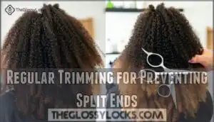 regular trimming for preventing split ends