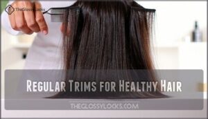 regular trims for healthy hair