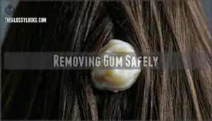 removing gum safely