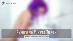 removing purple toner