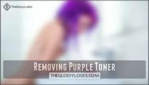 removing purple toner