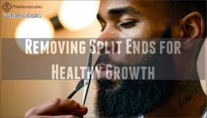 removing split ends for healthy growth