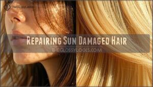 repairing sun damaged hair