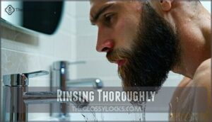 rinsing thoroughly rinsing thoroughly