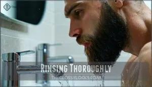 rinsing thoroughly