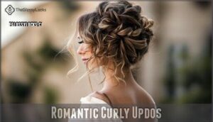 romantic curly updos