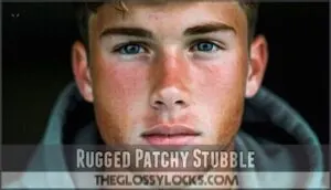 rugged patchy stubble rugged patchy stubble