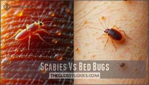 scabies vs bed bugs